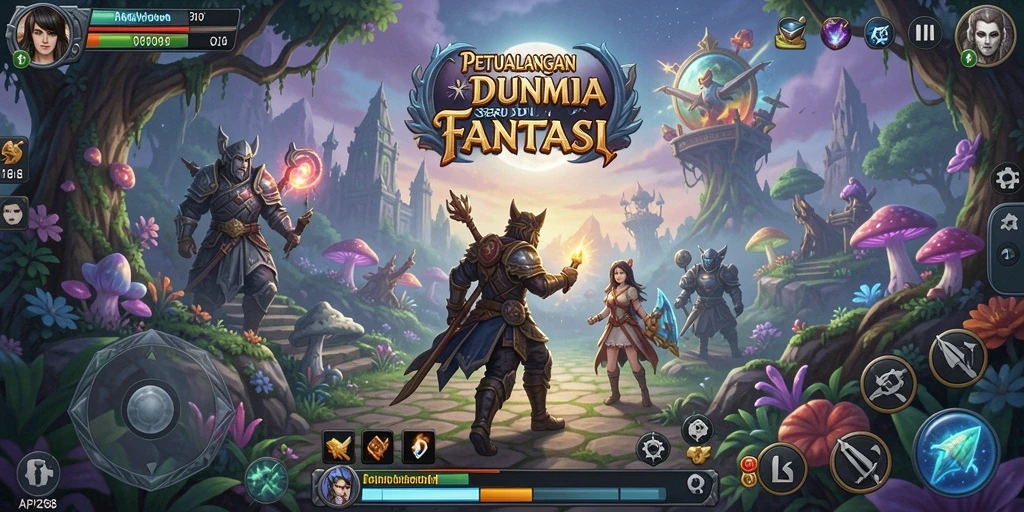 Tampilan screenshot utama menunjukkan gameplay seru dan menantang.