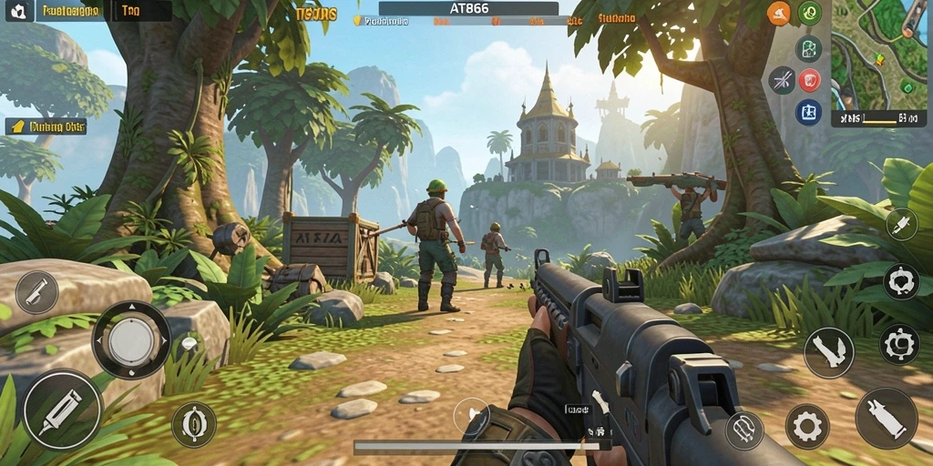 Gameplay seru AT866 dengan aksi tembak-menembak yang mendebarkan.