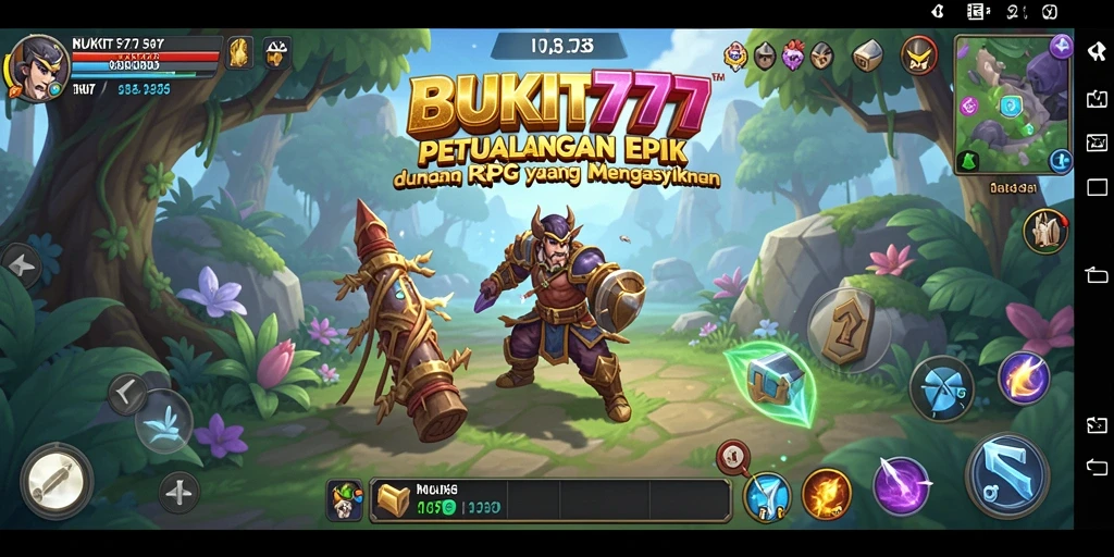 Tampilan luar biasa dari gameplay RPG BUKIT777 yang seru.