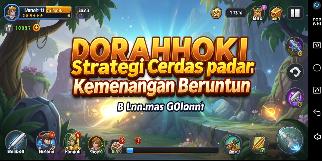 Screenshot DORAHOKI yang menunjukkan momen strategis dalam gameplay.