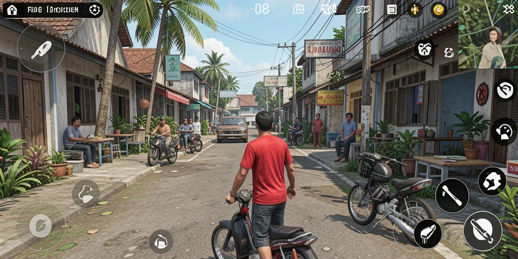 Tampilan gameplay F08 dengan aksi simulasi yang seru.