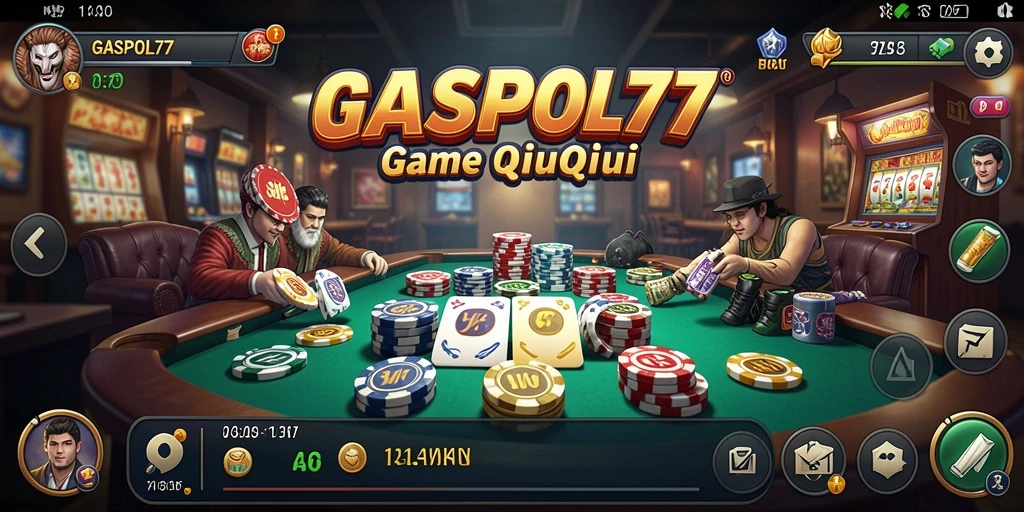 Tampilan gameplay seru QiuQiu GASPOL77 yang menantang.