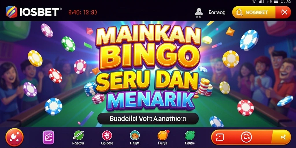 Tampilan permainan Bingo IOSBET yang menarik dan menghibur.