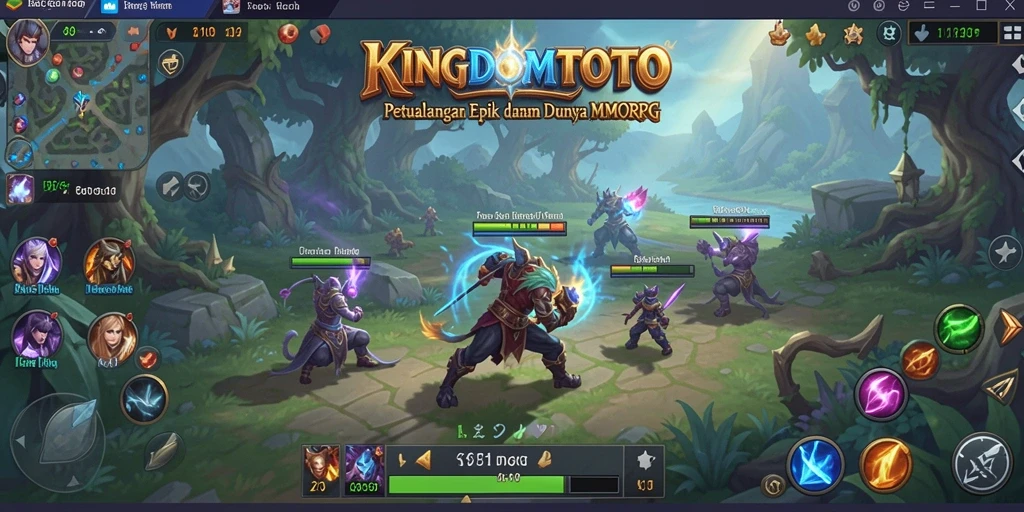 Tampilan gameplay epik di dunia KINGDOMTOTO yang penuh petualangan.