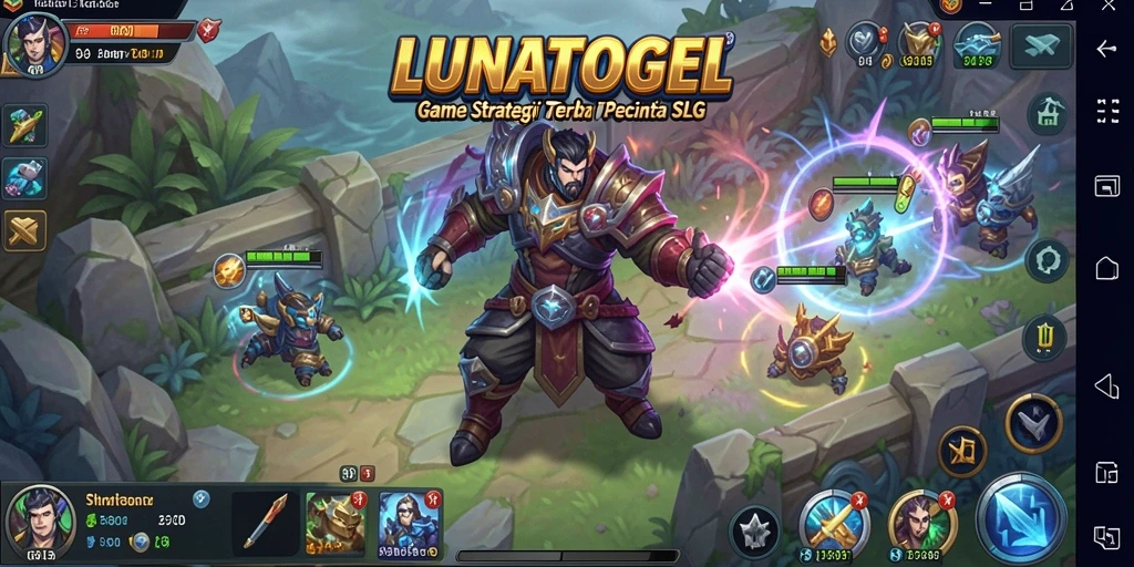 Tampilan gameplay seru dan strategi menantang di LUNATOGEL.