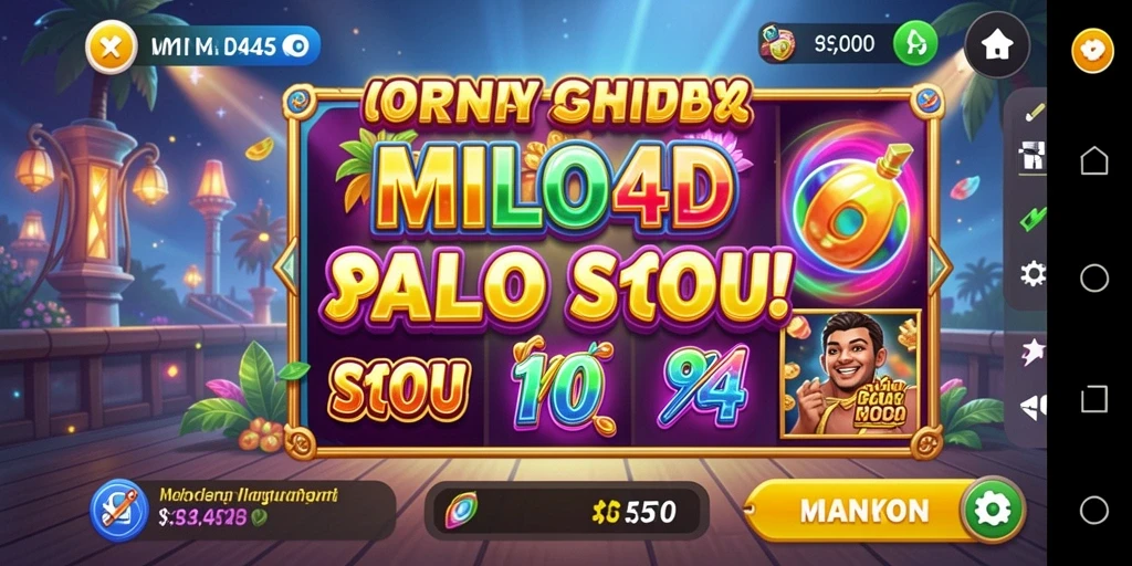 Tampilan menakjubkan dari gameplay Slot MILO4D.