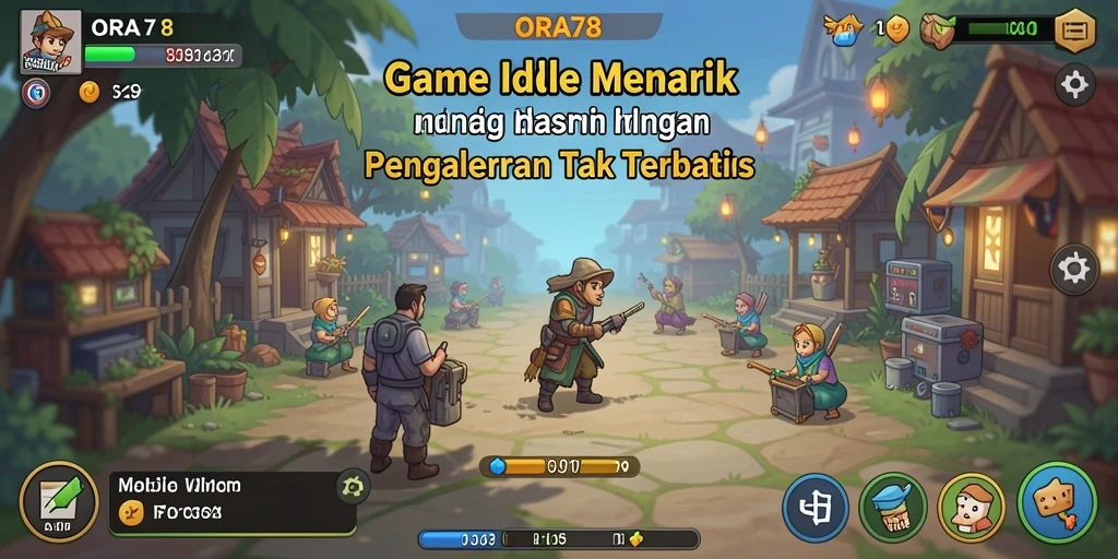Tampilan gameplay Idle yang memikat dan menarik.