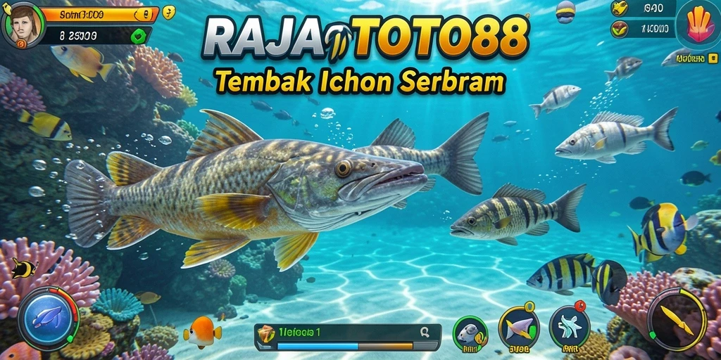 Tampilan menarik dari gameplay Tembak Ikan RAJATOTO88.
