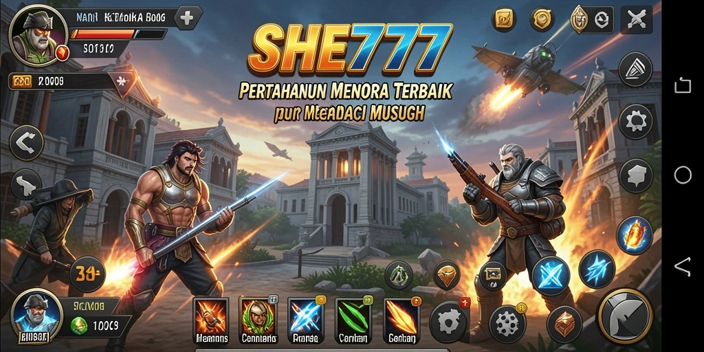 Tampilan gameplay menara pertahanan yang spektakuler.