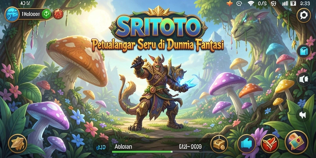 Tangkapan layar gameplay SRITOTO menampilkan aksi petualangan yang mendebarkan.