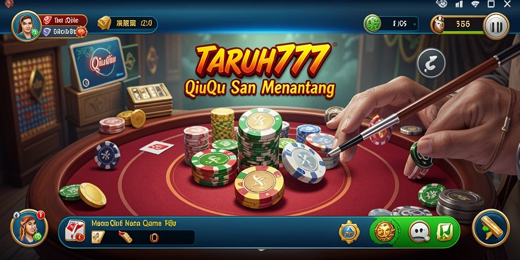 Gameplay seru TARUH777 dalam QiuQiu.
