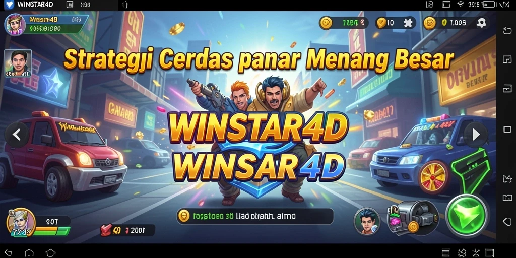 Tampilan gameplay yang menantang dari WINSTAR4D.
